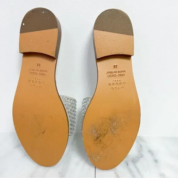 Hill House Silver Studded Slide Sandals - The City Slide - Picture 8 of 14